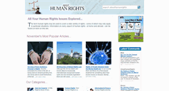 Desktop Screenshot of abouthumanrights.co.uk