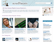 Tablet Screenshot of abouthumanrights.co.uk